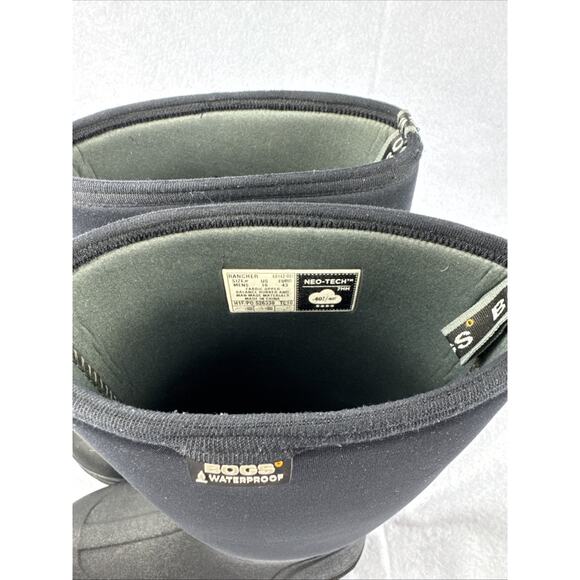 Bogs Men's Rancher Winter Snow Boot, Black, US 10 - Picture 10 of 13